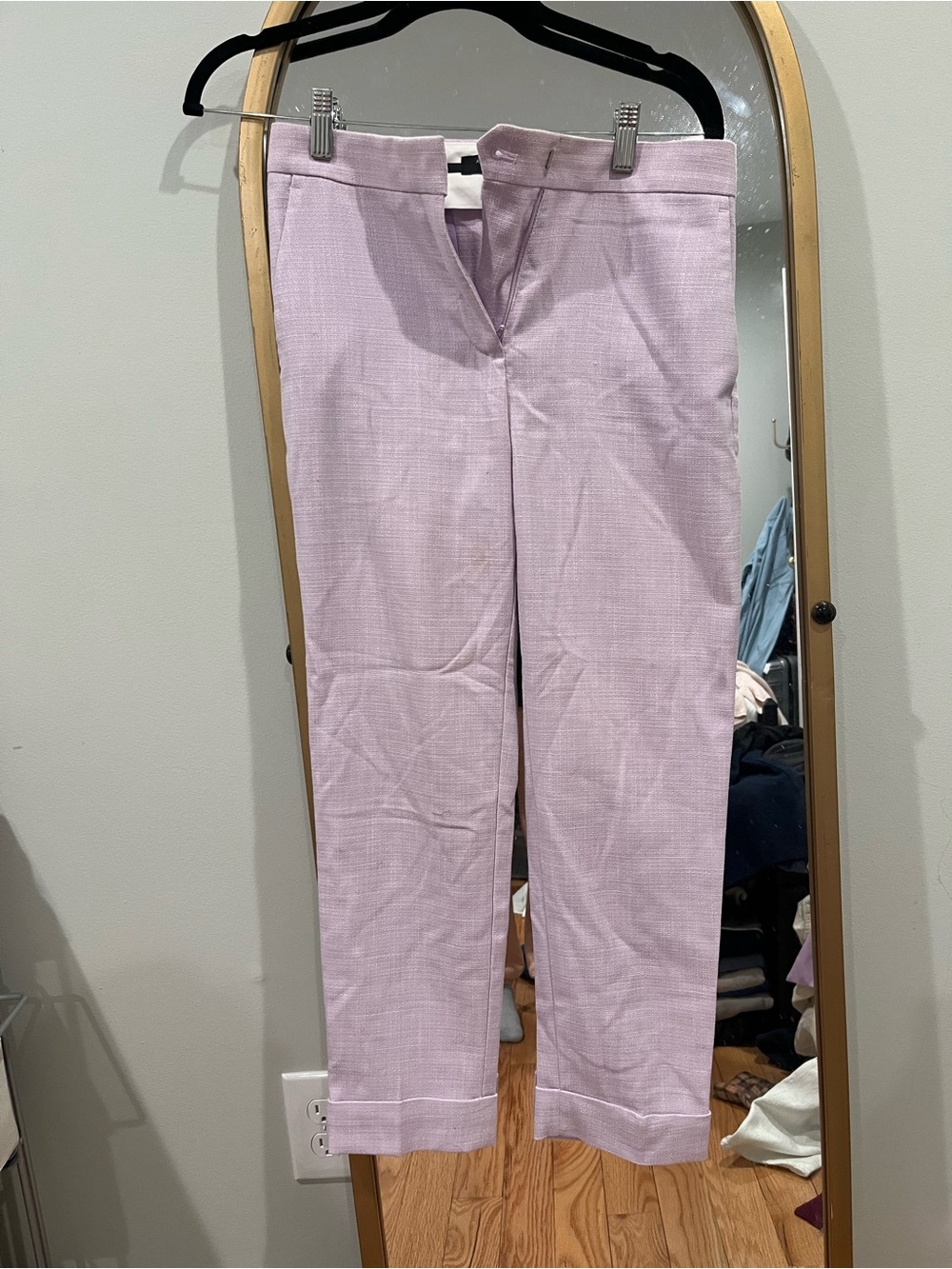 Gently worn Ann Taylor Lilac Cropped Ankle Pants (size 0P) OPEN TO TRADES!